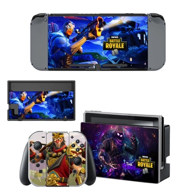 Fortnite battle royale decal skin for Nintendo Switch Console and Controllers