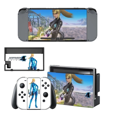 Metroid Prime decal skin for Nintendo Switch Console and Controllers
