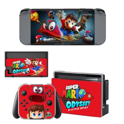 Super Mario Odyssey decal skin for Nintendo Switch Console and Controllers