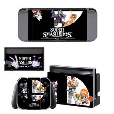 Super Smash Bros decal skin for Nintendo Switch Console and Controllers