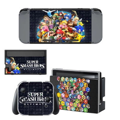 Super Smash Bros Ultimate decal skin for Nintendo Switch Console and Controllers