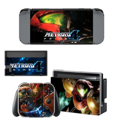 Metroid Prime decal skin for Nintendo Switch Console and Controllers