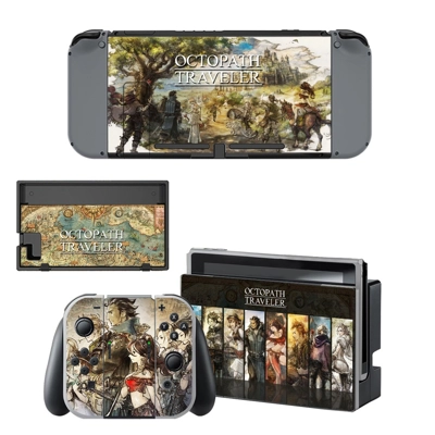 Octopath Traveler decal skin for Nintendo Switch Console a.. Octopath Traveler decal skin for Nintendo Switch Console a..