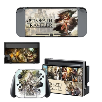 Octopath Traveler decal skin for Nintendo Switch Console a.. Octopath Traveler decal skin for Nintendo Switch Console a..