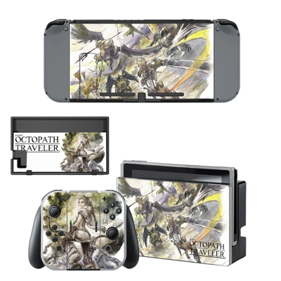 Octopath Traveler decal skin for Nintendo Switch Console a.. Octopath Traveler decal skin for Nintendo Switch Console a..