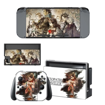 Octopath Traveler decal skin for Nintendo Switch Console a.. Octopath Traveler decal skin for Nintendo Switch Console a..