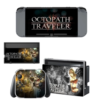 Octopath Traveller decal skin for Nintendo Switch Console .. Octopath Traveller decal skin for Nintendo Switch Console ..