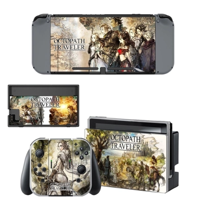 Octopath Traveller decal skin for Nintendo Switch Console .. Octopath Traveller decal skin for Nintendo Switch Console ..