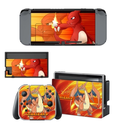 Pokemon go Charizard decal skin for Nintendo Switch Console and Controllers