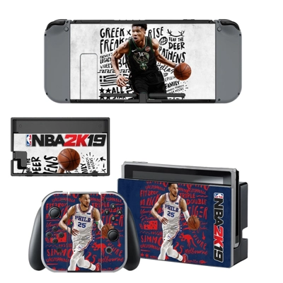 NBA 2K19 decal skin for Nintendo Switch Console and Contro..