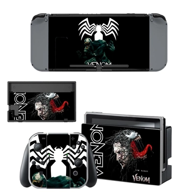 Venom decal skin for Nintendo Switch Console and Controllers