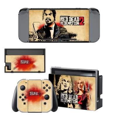 Red Dead Redemption 2 decal skin for Nintendo Switch Console and Controllers