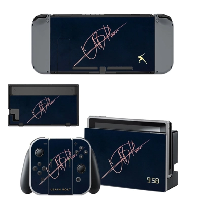 Usain Bolt decal skin for Nintendo Switch Console and Controllers