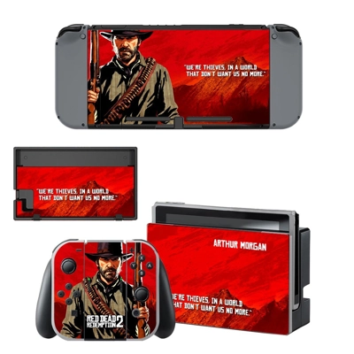 Red Dead Redemption 2 decal skin for Nintendo Switch Console and Controllers