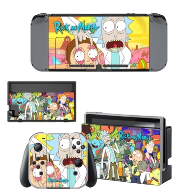 Rick and Morty decal skin for Nintendo Switch Console and Controllers