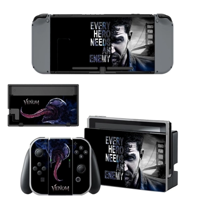 Venom decal skin for Nintendo Switch Console and Controllers