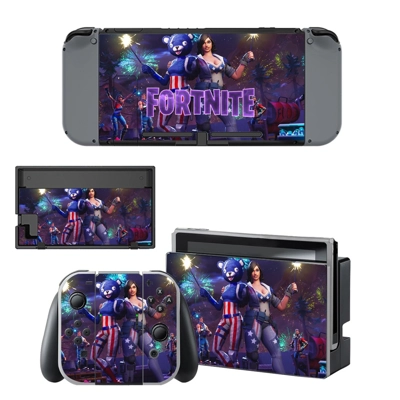 Fortnite decal skin for Nintendo Switch Console and Controllers