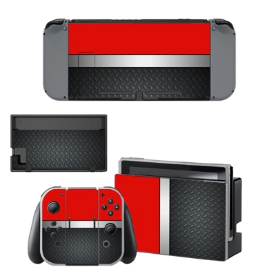 Metal floor decal skin for Nintendo Switch Console and Con..