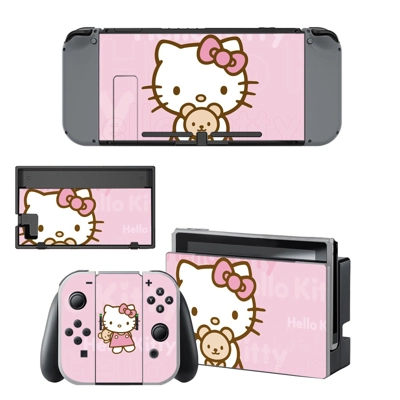 Hello Kitty decal skin for Nintendo Switch Console and Controllers