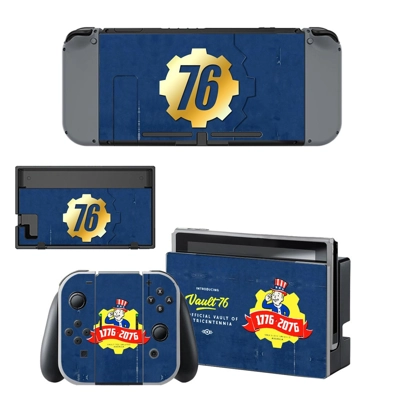 Fallout 76 decal skin for Nintendo Switch Console and Controllers