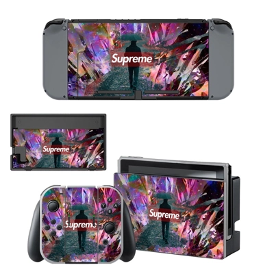 Supreme decal skin for Nintendo Switch Console and Controllers