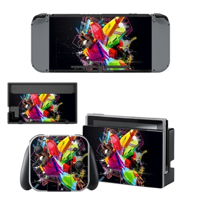 Tech wallpaper decal skin for Nintendo Switch Console and Controllers