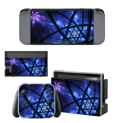Tech wallpaper decal skin for Nintendo Switch Console and Controllers