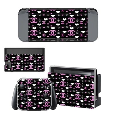 Chanel Rouge Coco decal skin for Nintendo Switch Console and Controllers