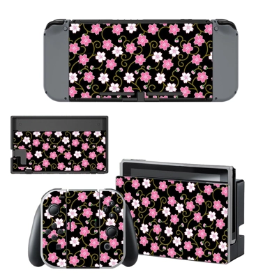 Floral Pattern decal skin for Nintendo Switch Console and Controllers