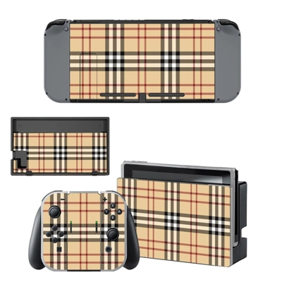 Tartan decal skin for Nintendo Switch Console and Controllers