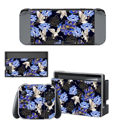 Floral land decal skin for Nintendo Switch Console and Controllers