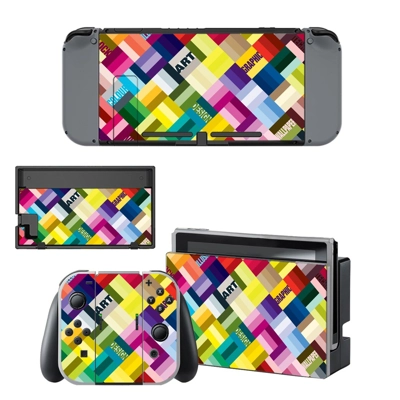 Tech wallpaper decal skin for Nintendo Switch Console and Controllers
