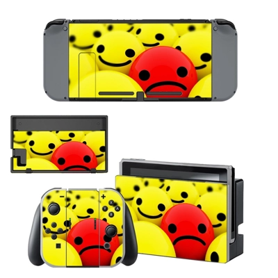 Emoji decal skin for Nintendo Switch Console and Controllers