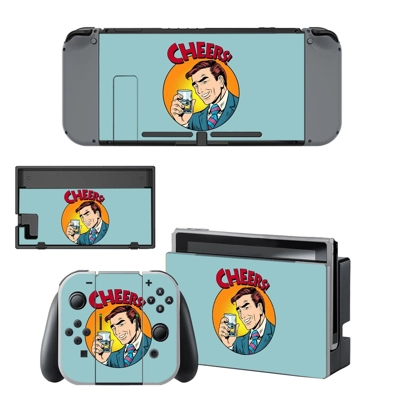 Drinks pop art decal skin for Nintendo Switch Console and ..