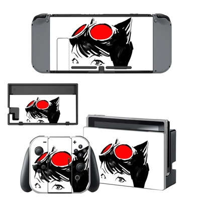 Catwoman decal skin for Nintendo Switch Console and Controllers