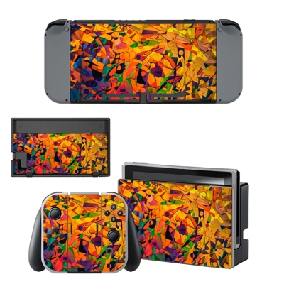 Tech wallpaper decal skin for Nintendo Switch Console and Controllers