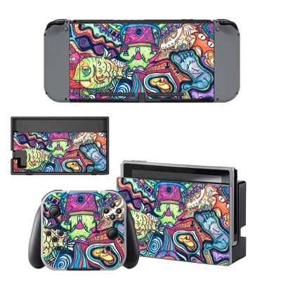Hippie wallpaper decal skin for Nintendo Switch Console and Controllers