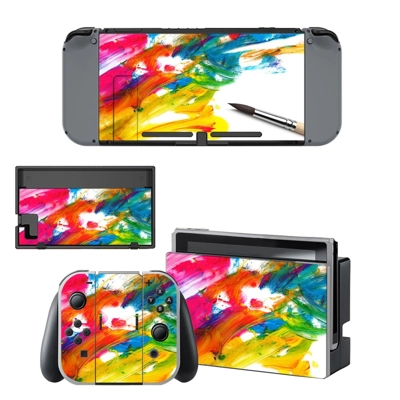 Colorful Wallpaper decal skin for Nintendo Switch Console and Controllers