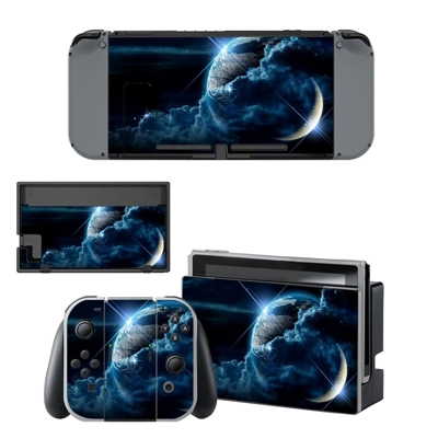 Space objects decal skin for Nintendo Switch Console and C..