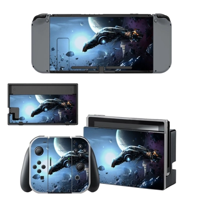Tech wallpaper decal skin for Nintendo Switch Console and Controllers