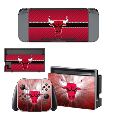 Chicago Bulls decal skin for Nintendo Switch Console and Controllers