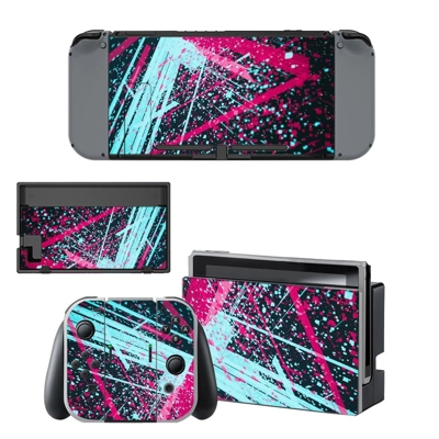 Abstraction decal skin for Nintendo Switch Console and Controllers