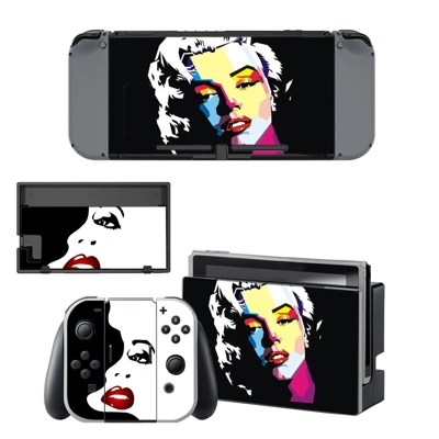 Marilyn Monroe decal skin for Nintendo Switch Console and Controllers