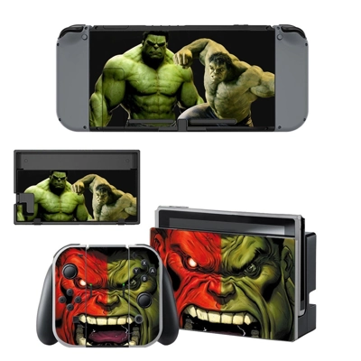 Green Hulk decal skin for Nintendo Switch Console and Controllers