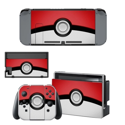 Pokemon Pokeball decal skin for Nintendo Switch Console and Controllers