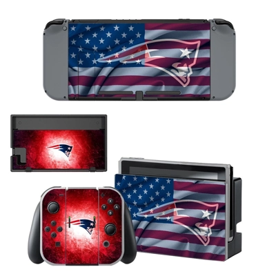 New England Patriots decal skin for Nintendo Switch Console and Controllers