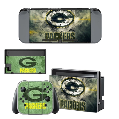 Green bay packers decal skin for Nintendo Switch Console and Controllers