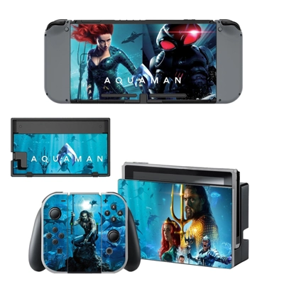 AquaMan decal skin for Nintendo Switch Console and Controllers
