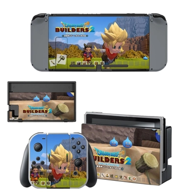 Dragon Quest Builders decal skin for Nintendo Switch Console and Controllers