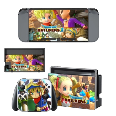 Dragon Quest Builders decal skin for Nintendo Switch Console and Controllers